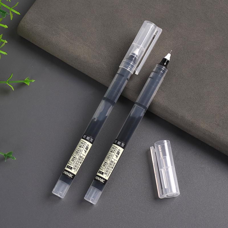 Быстросохнущая черная шариковая ручка толщиной 0,5 мм — большая емкость, гладкое письмо, красочный дизайн, идеально подходит для подписей.