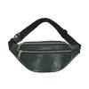 High Fashion Ladies Fashion Leather Belt Zipper Large Capacity Waist Bag Sports Shoulder Bag