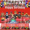 Украшения для вечеринки в честь дня рождения Roblox Принадлежности Праздник Одноразовая скатерть Стакан Тарелка Набор баннеров для детского праздника Развлекательный Игра Безопасный Подходит для детей Веселье