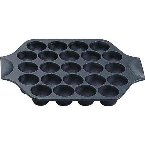 Iwachu Takoyaki 23 отверстия IH совместимый черный запеченный Nanbu Tekki 24025 черный диаметр отверстия 4 см