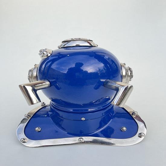 Scuba Diving Nautical Helmet  Maritime Ship's Decorative Helmet (Blue)