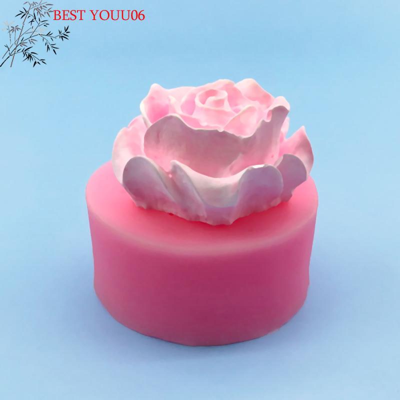 (YOUU06)Силиконовая форма Роза DIY 3D Цветок Чехол для Телефона Шнурок для Головы Карточка для Волос Аксессуары для Украшений Формы Помадка Шоколадный Торт Форма