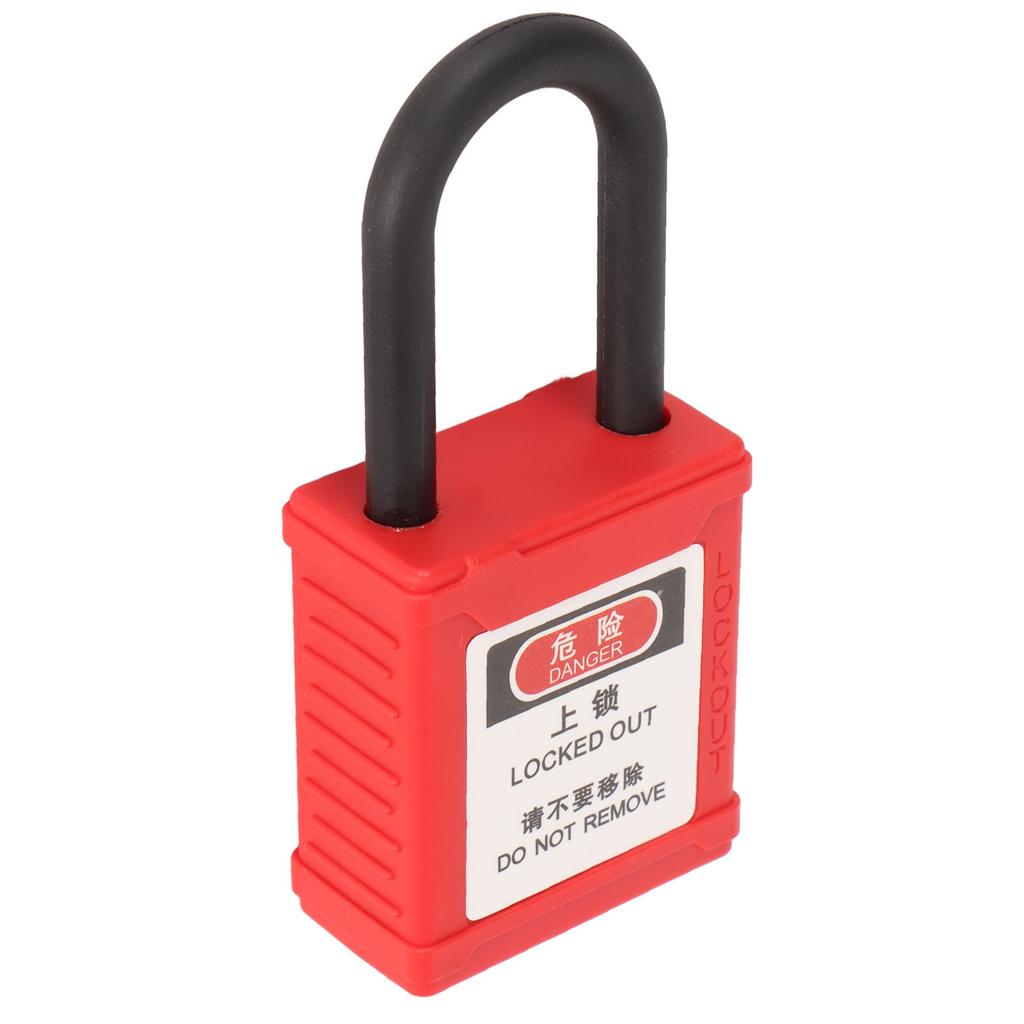 38mm Safety Padlock Integrated Housing Insulation Lockout Tagout Lock for Industrial Electrical