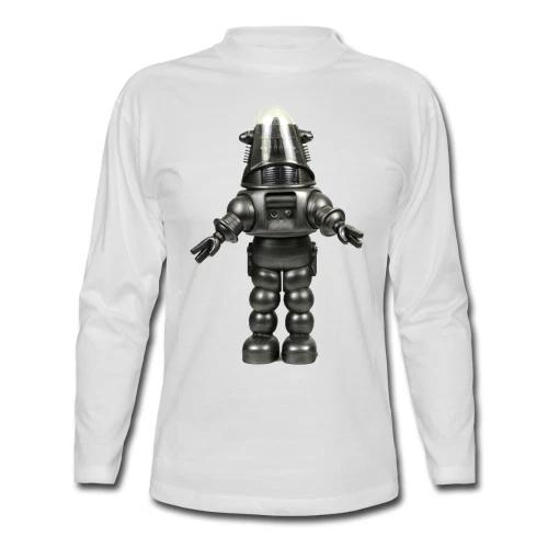 Mens Cotton Retro T-shirt Tops Tees Unisex Robbie The Robot B-Grade Flick Film Sci Fi Movie Space