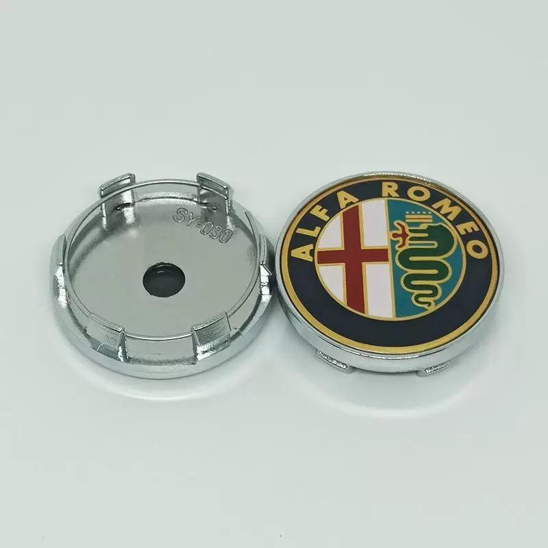 For Alfa Romeo 4PCS Car Wheel Center Hub Caps Cover For Alfa Romeo Giulia Stelvio Giulietta 156 159 147 Mito Tonale Brera Disco