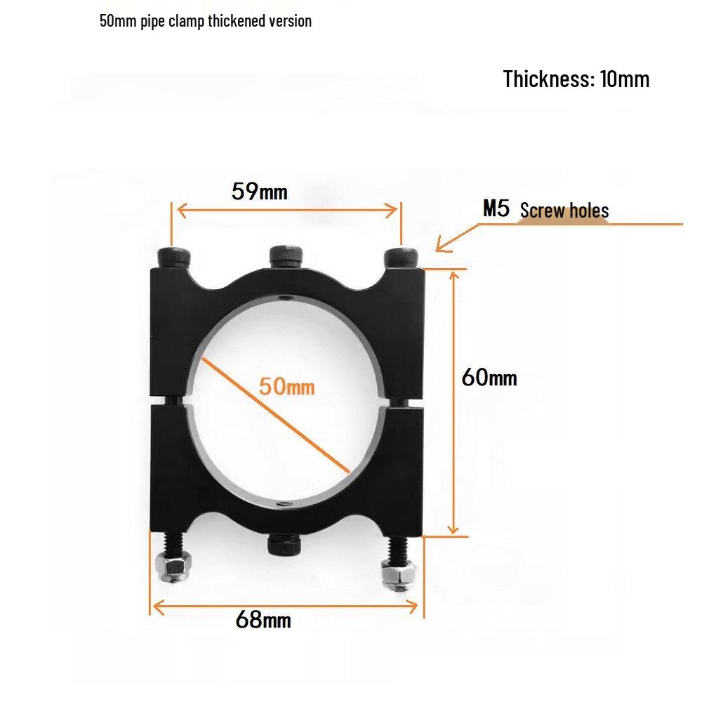 Carbon Fiber Multi-Axis Drone Tube Clamp - M3 Aluminum Alloy for Remote Control Models