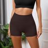 Women's Casual Peach Butt Yoga Shorts High Waist Sports Fitness Nude High Bounce Running Quick Dry Three-quarter Pants