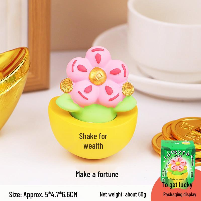 Fortune Tree Desktop Ornament: Cute Money Flower for Office Décor