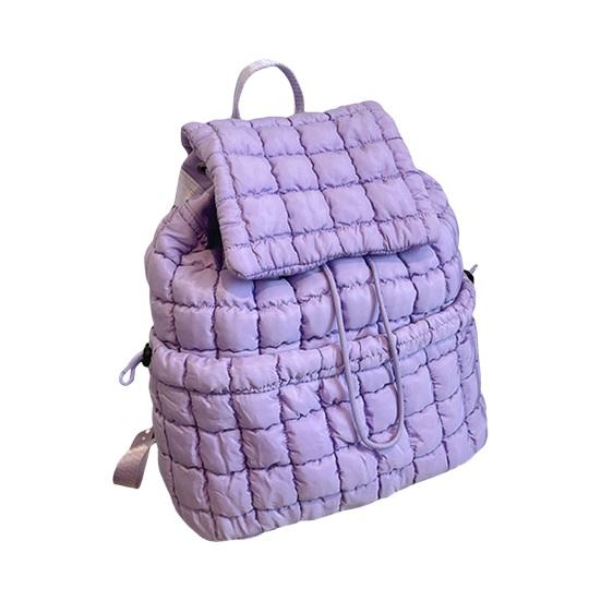 Женский рюкзак 18 л Большая вместимость Отличная несущая способность Пузыристый клетчатый внешний чехол для бутылки с водой Зонт Сумка с завязкой на шнурке Износостойкий