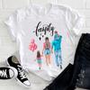 Women Clothing Cartoon Son Love Trend 90s Fashion Mama Mom Mother Summer Clothes Print Tshirt Female Tee Top Graphic T -Shirt