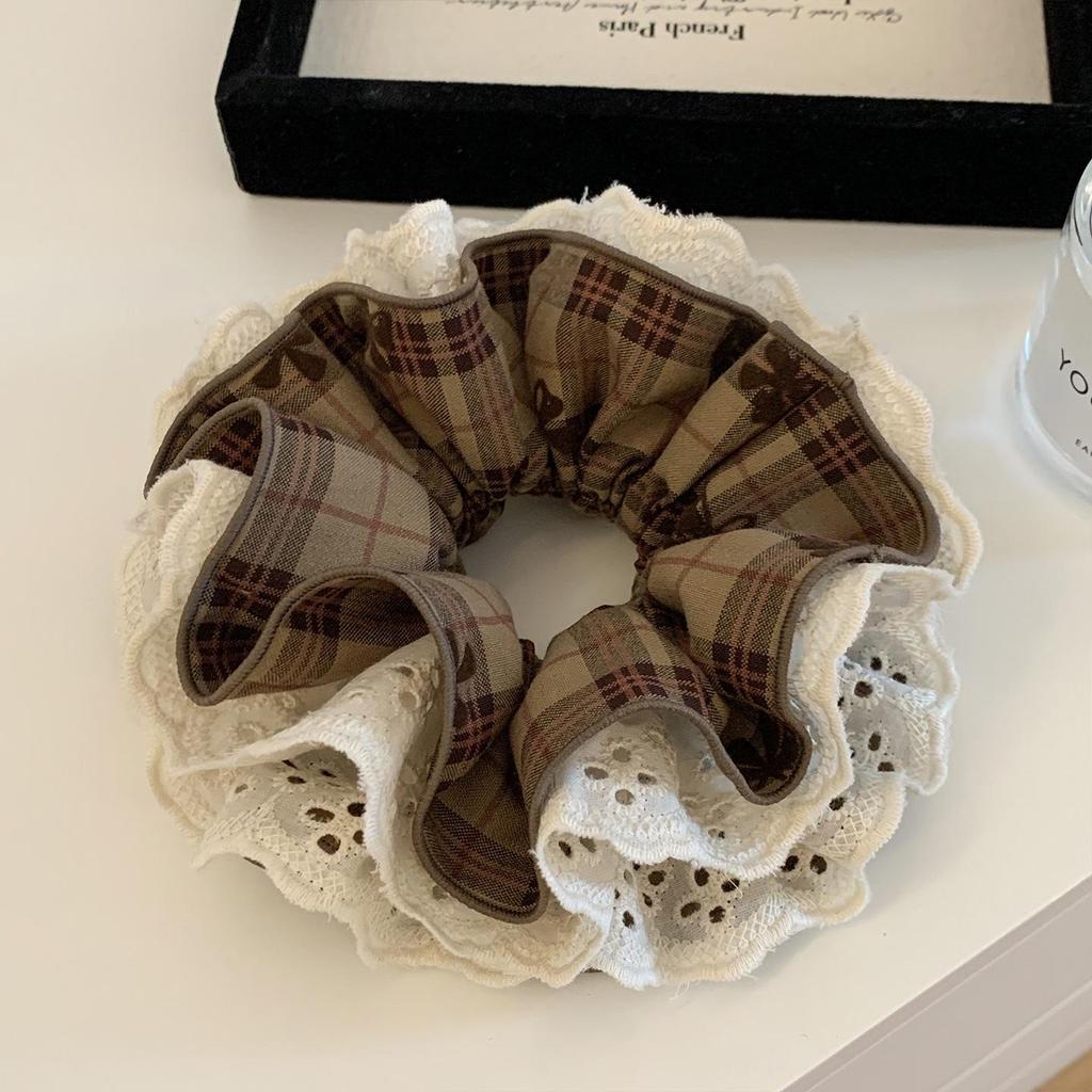 French-Korean Double-Layer Ballet Lace Extra Large Hair Scrunchie