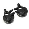 2Pcs RC Steering Knuckles Black Coated Brass Front Steering Knuckles Replacement for Capra SCX10 1/1