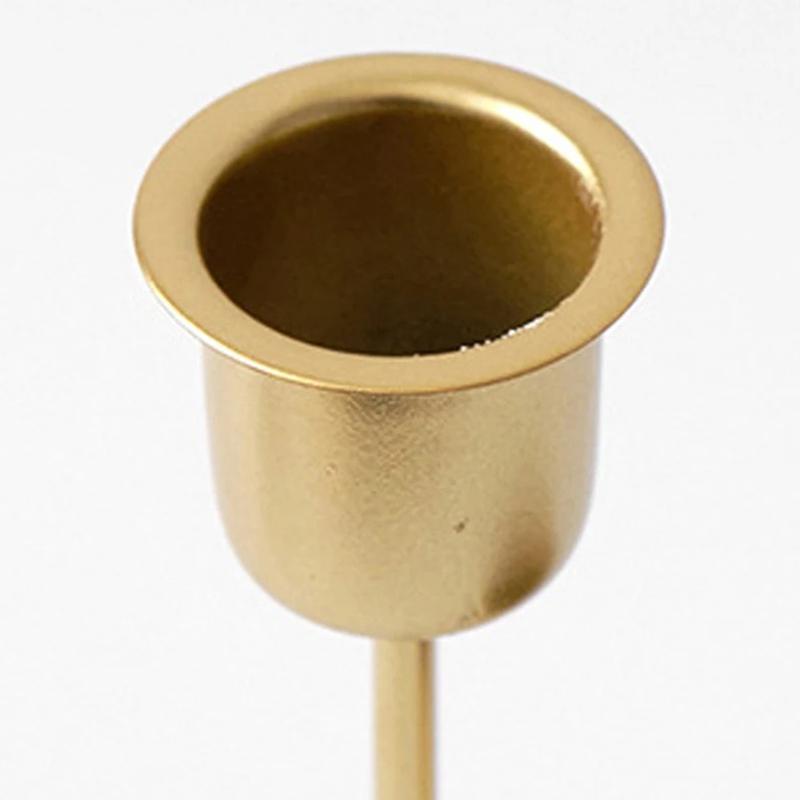 1шт кованый подсвечник для домашнего декора железный подсвечник для домашнего декора золотой черный конический подсвечник скандинавский