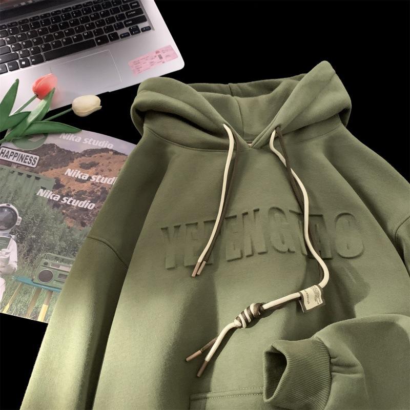 Unisex Casual Hoodie Long Sleeve Loose Sweatshirt Men Women Daily Wear Pullover Hooded Top