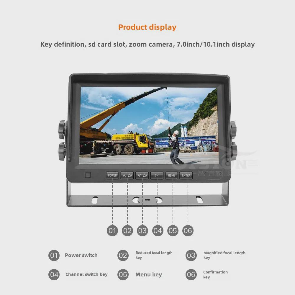 Crane Wireless Video System: 30x Optical Zoom, 7-10 Inch Display, for Tower Cranes and Fire Trucks