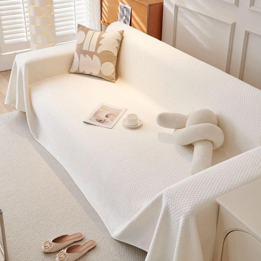 Четырехсезонное современное роскошное одеяло, хлопковый чехол для дивана, ковер с защитой от пыли и кошачьих царапин, одиночный, полный