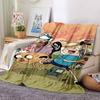1Pc Adventure Time Characters Blanket For Couch Bed Plush Cozy Fuzzy Blanket Super Soft Warm Blankets For Fall And Winter 0918150