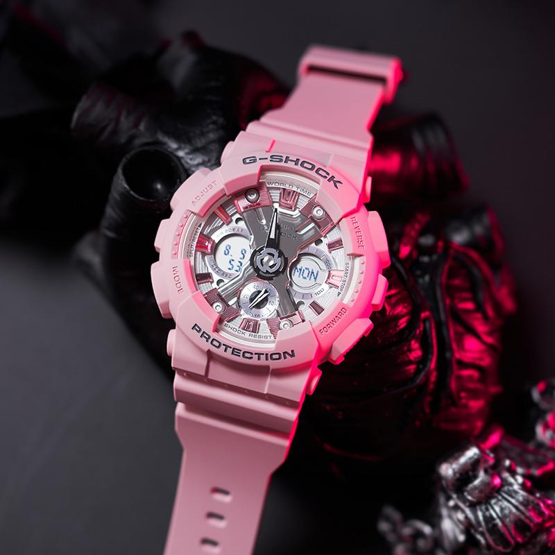 Casio Женские розовые часы GMA-S120NP-4APR