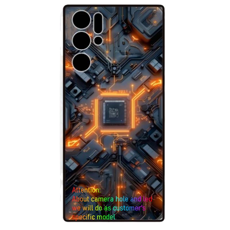 Для ZTE nubia Red Magic 9 Pro 9 Pro Plus 10S Pro 10 Pro Plus 8 8s 7 7s 6 6s Pro 8 Pro Plus Светодиодный чехол-вспышка со стеклянной задней крышкой