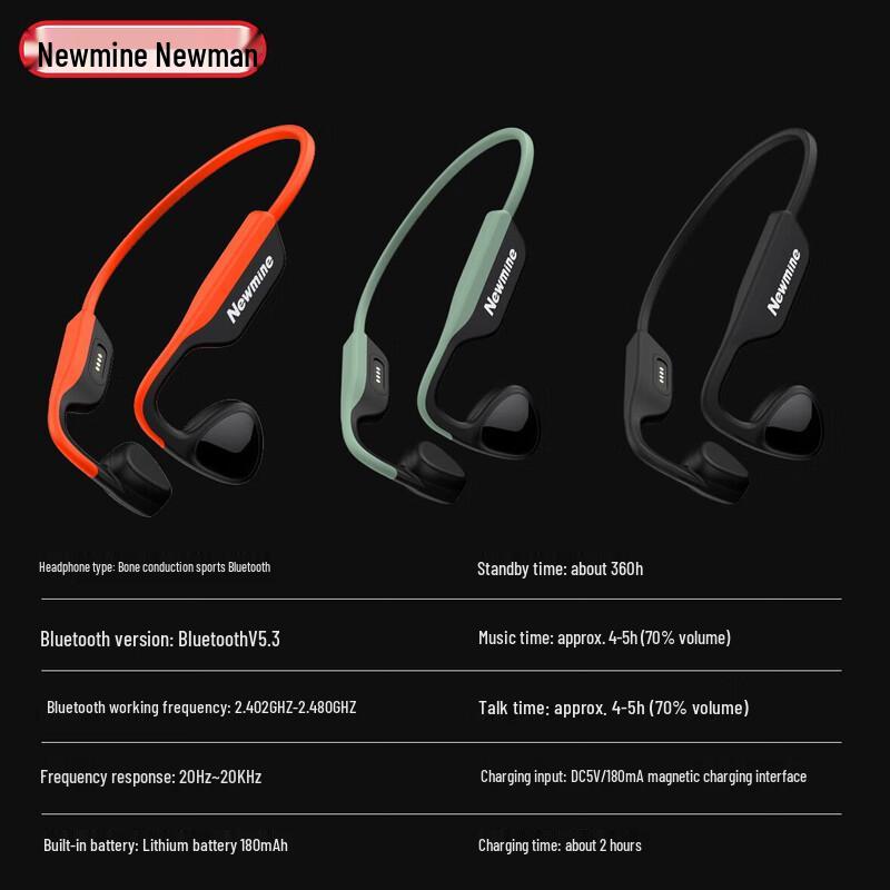 Спортивная Bluetooth-гарнитура с костной проводимостью Newmine H81