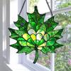Maple Leaf Fall Ornament Window Hanging Autumn Leaf Suncatcher Stained Glass Wall Art for Thanksgiving Autumn Indoor Outdoor Home Decor