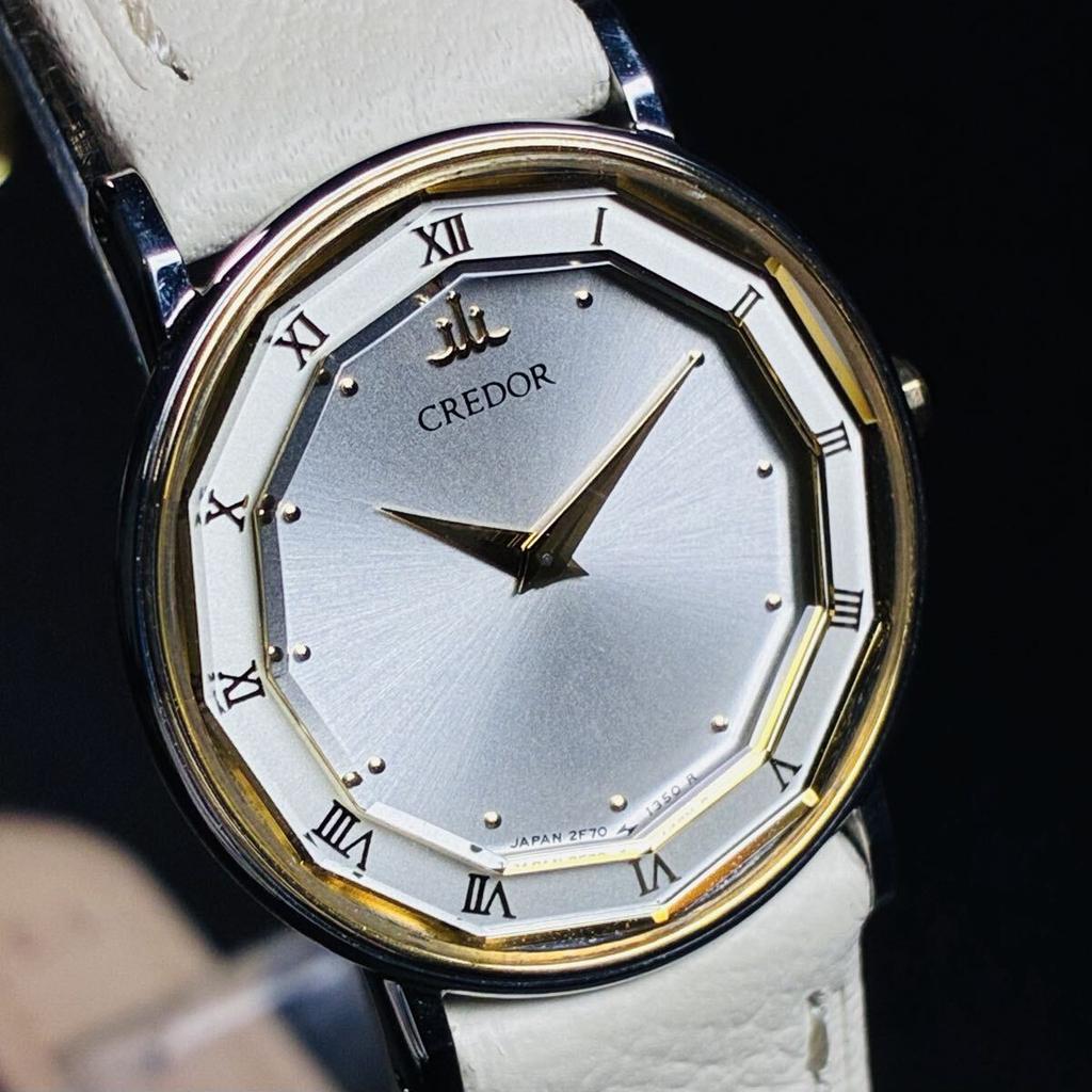 SEIKO Credor 18 карат Комбинированное Рабочее Состояние [Отличное Состояние, ] Часы, Кварцевые, Золото/ Золотая Комбинация, CREDOR, [2605Ss22]