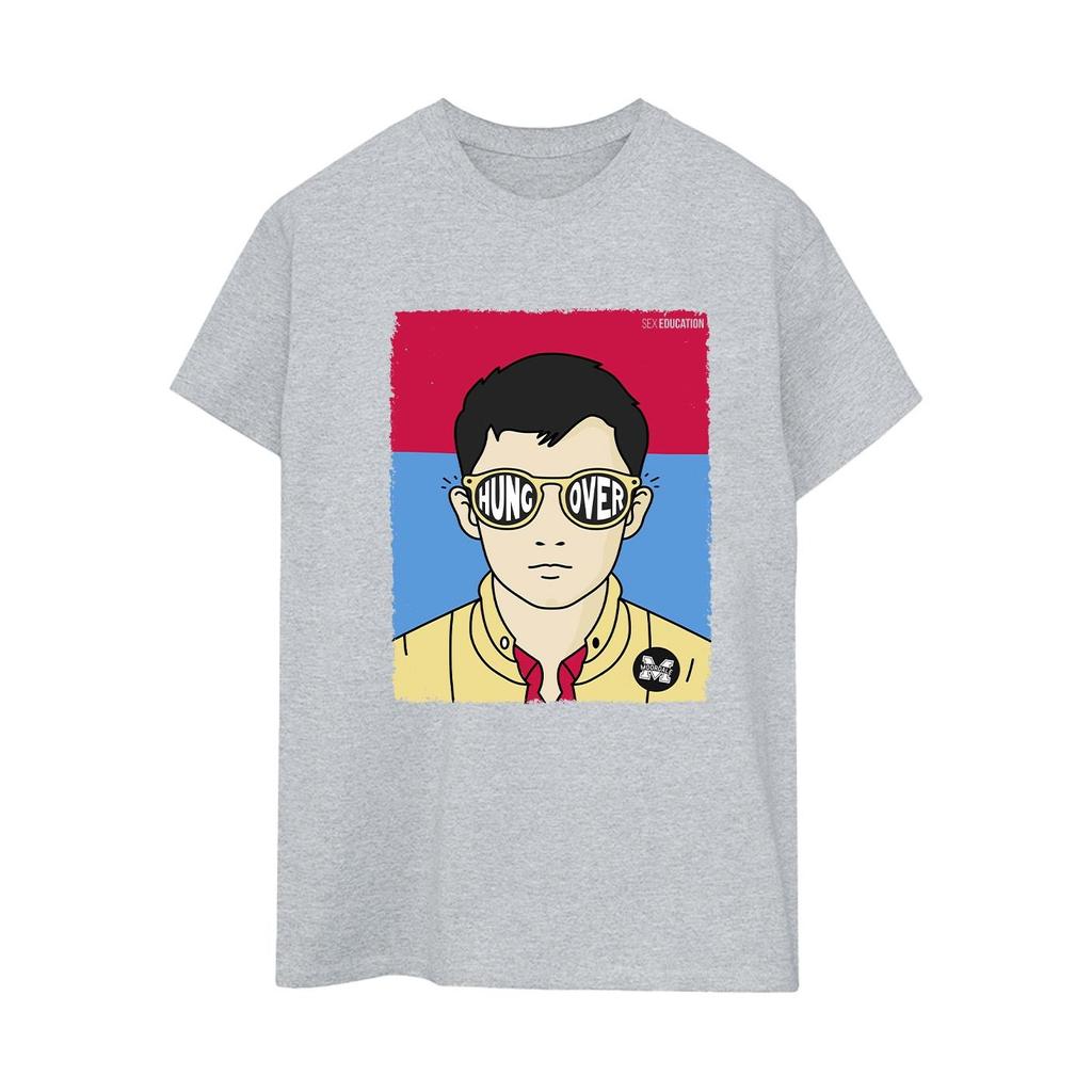 Netflix Womens/Ladies Sex Education Otis Illustrated Cotton Boyfriend T-Shirt