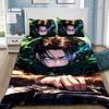 Cartoon Anime Attack On Titan Duvet Cover Pillowcase Bedding Set Adult Boy Girl Bedroom Decoration Children Single Double Size
