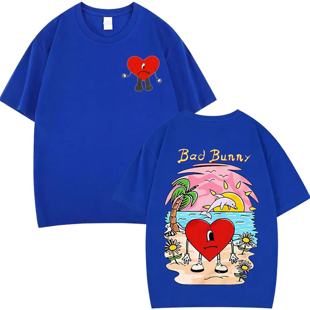 Bad Bunny Un Verano Sin Ti Graphic Tshirt Unisex Women 100 Cotton Fashion TShirts Summer Loose and Casual Aesthetic Tshirts