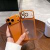 Amazon, для iPhone17ProMax оранжевый защитный чехол, матовая гальванизированная текстура кожи, чехол для мобильного телефона Apple 16.
