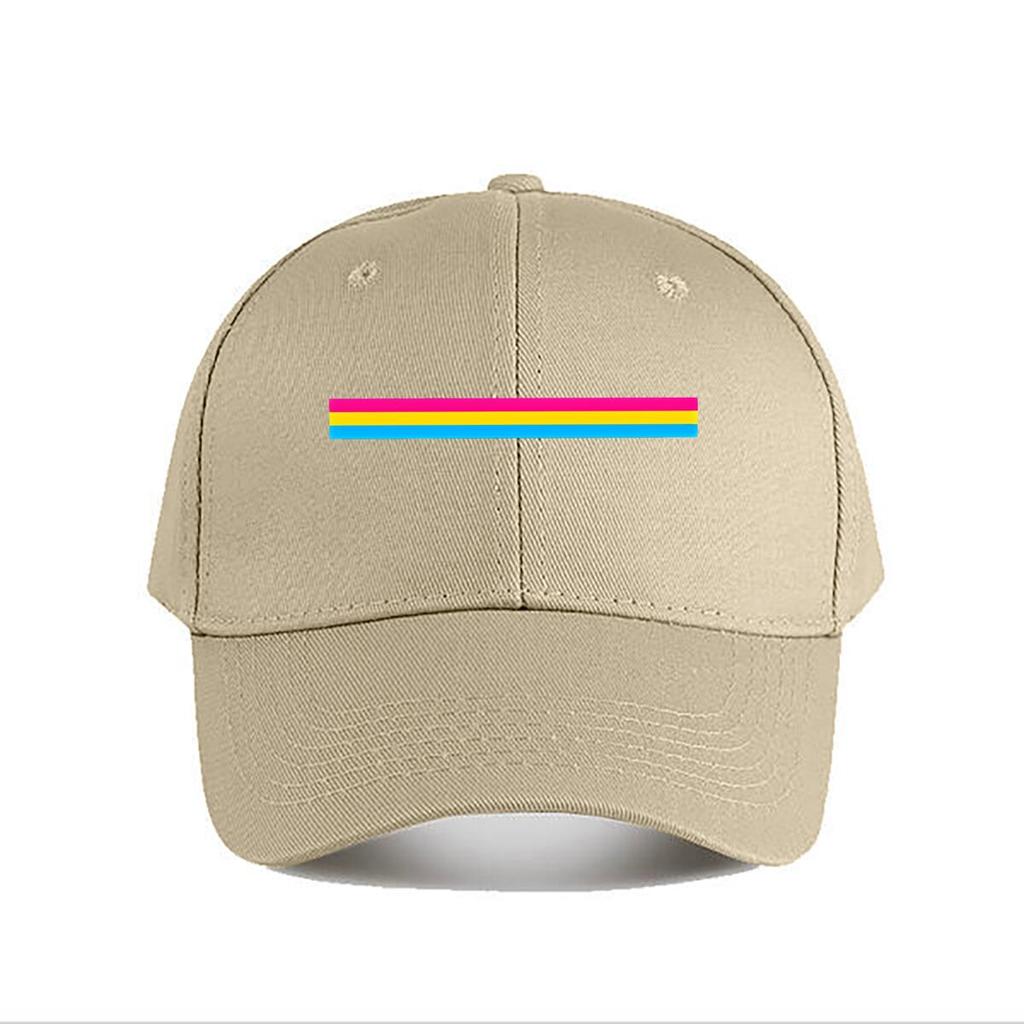 Rainbow Bold Text Color Pride Themed Design Baseball Cap Fashion Outdoor Sports Sunhat Unisex Snapback Cap Womens