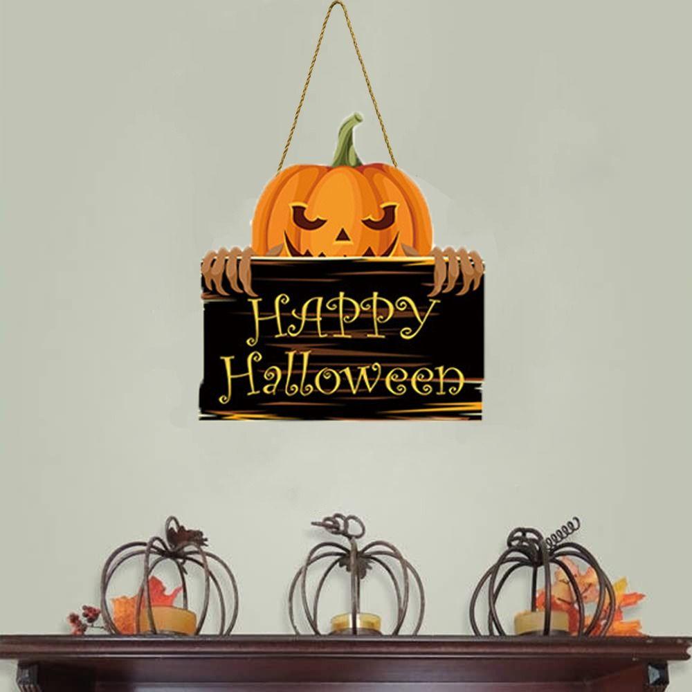 DIY Halloween  Door Hanging Sign Pumpkin/Witch Hat /Ghost Halloween  Door Hanger   Halloween Party