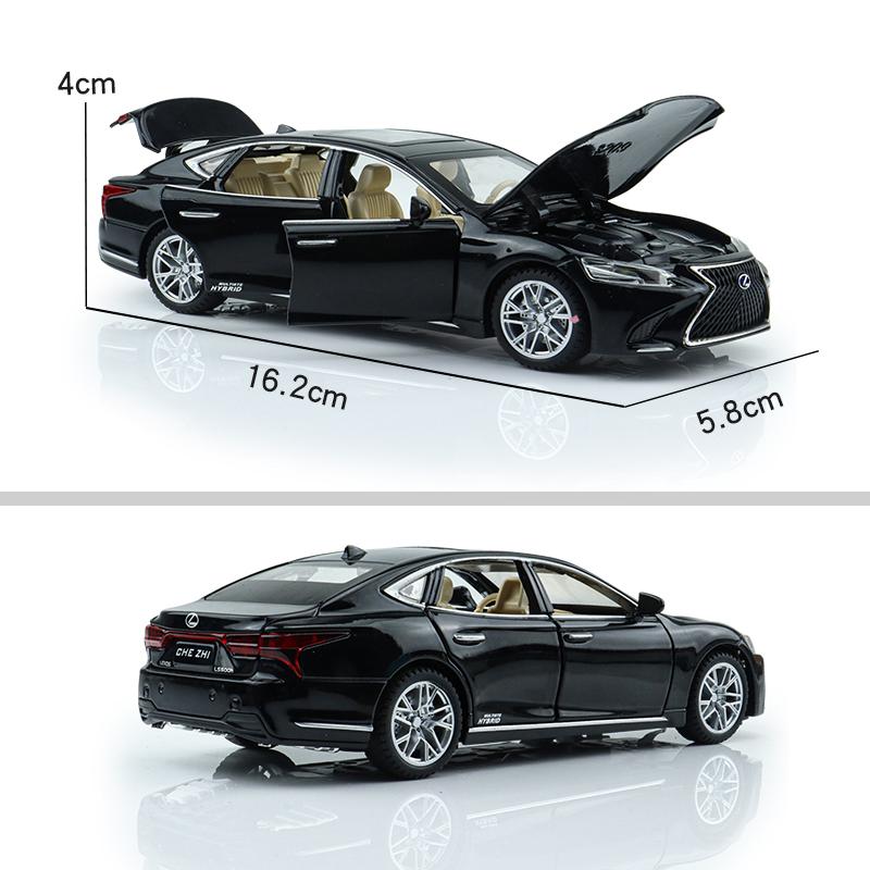 Toyota Lexus LS500H Лимузин Симуляция Литой и Игрушечный Транспорт Звуки и Свет Инерционная Машина 1:32 Подарки из сплава для детей
