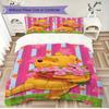 3pcs cartoon duvet cover set (1 duvet cover + 2 pillowcases, duvet insert not included), cute Winnie the Pooh print bedding set.