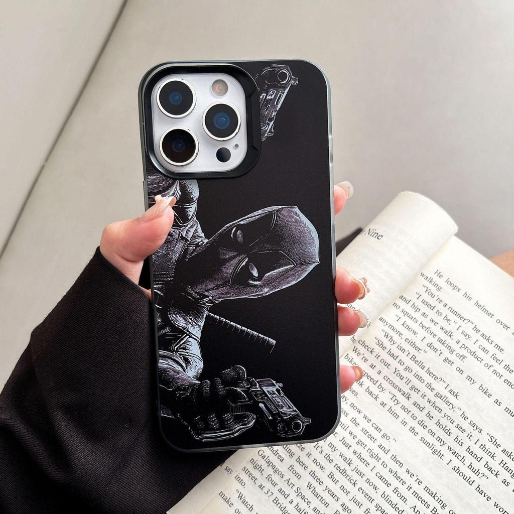 Мягкий чехол Deadpool для Apple iPhone 15/14/13/7/16 Pro Max - Хит продаж для пар