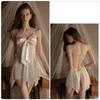 Sexy Clothes Temptation Mesh Slim Bow Large Size Nightgown Passion Uniforms