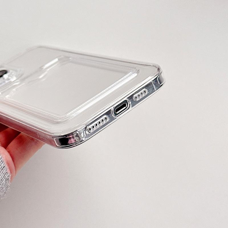 Can Put Photo Luxury Soft Card Bag Phone Case For Samsung Galaxy Note 8 9 10 Note 20 Ultra Shockproof Transparent Bumper Cover