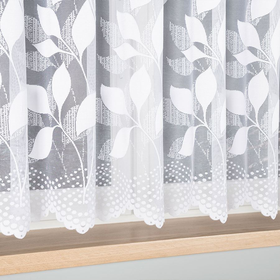 Martyna Ready-made Jacquard Curtain White 400X160