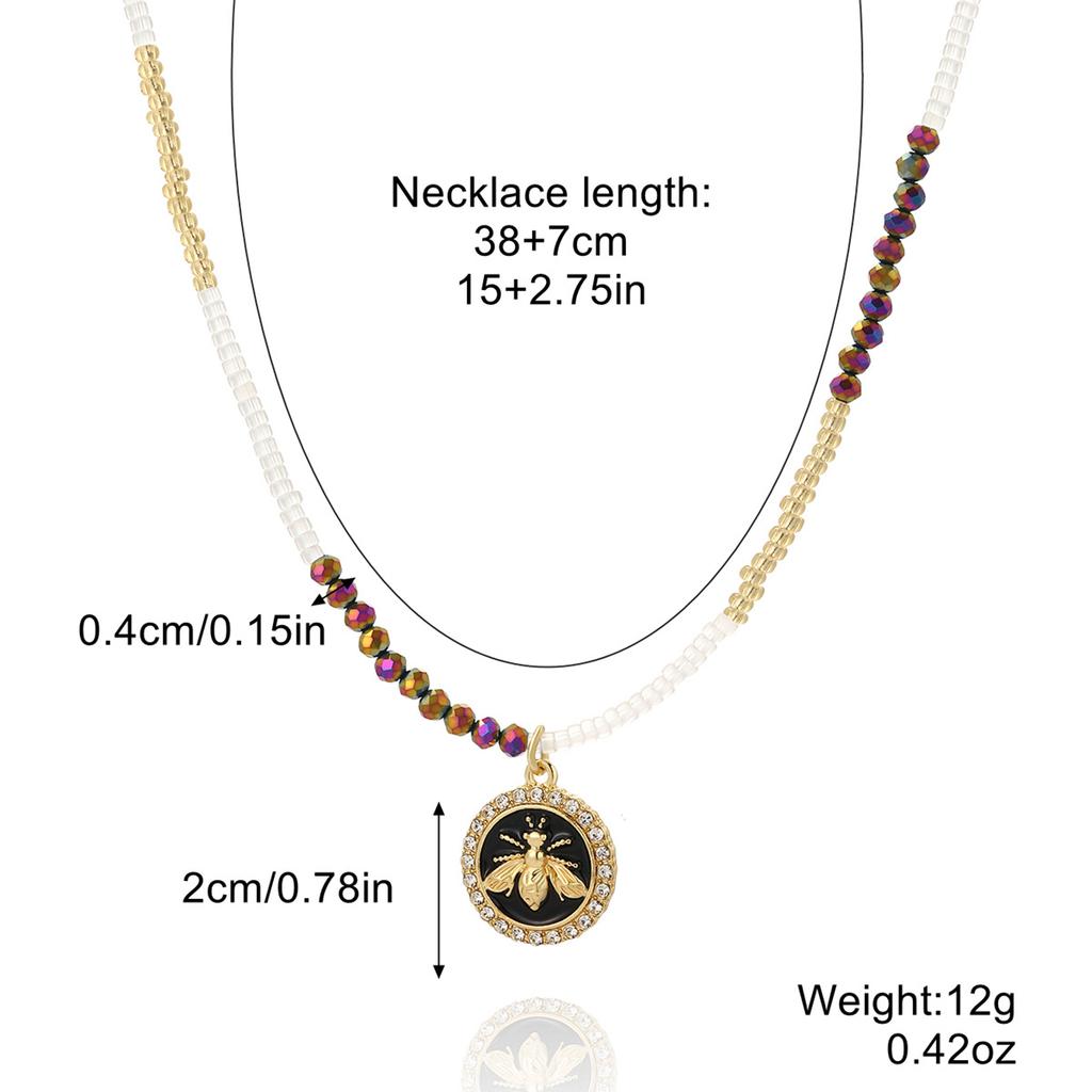 Ожерелье для женщин Ожерелья из бисера Женские сотни с высококачественным чувством не теряющего цвета Ожерелья из бисера ручной работы Ins Красочные ожерелья из бисера