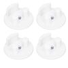 4 Pcs Sponge Holder Suction Cup Design Easy Installation Sponge Organizer Fixing Bracket for