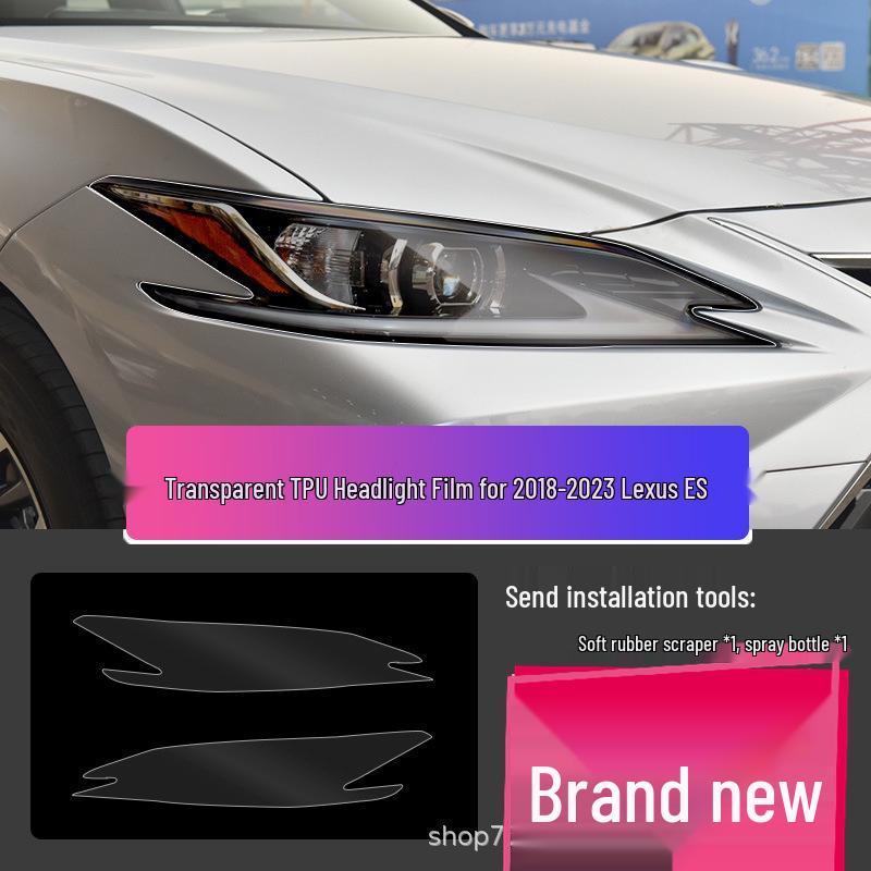 Lexus LX570 Headlight Film – Transparent Smoked Light-Control Protective Film