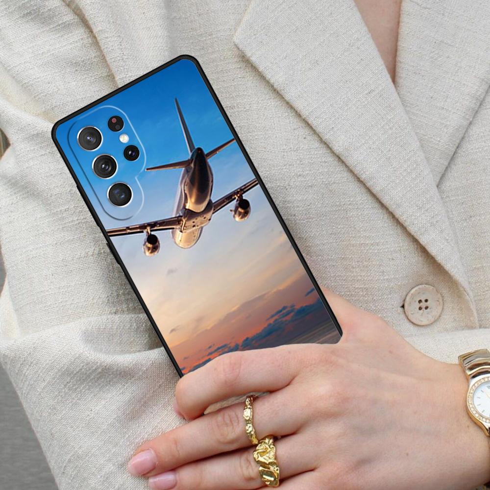 Чехол для телефона с изображением самолета для Samsung Galaxy S26 Ultra S25 S24 S23 S22 S21 S20 Note10