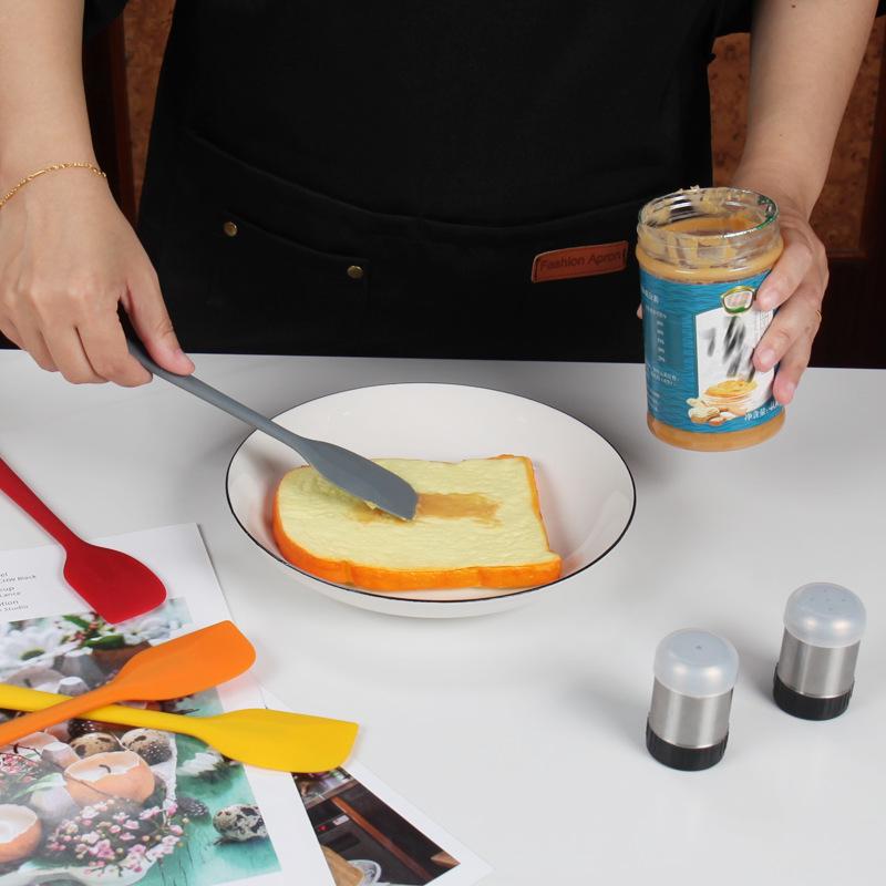 Силиконовая цельная лопатка для крема и намазывания джема