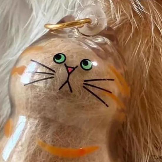 Прозрачная бутылочка для хранения кошачьей шерсти, брелок-сувенир для сбора шерсти кошек и собак, памятный подарок для питомца