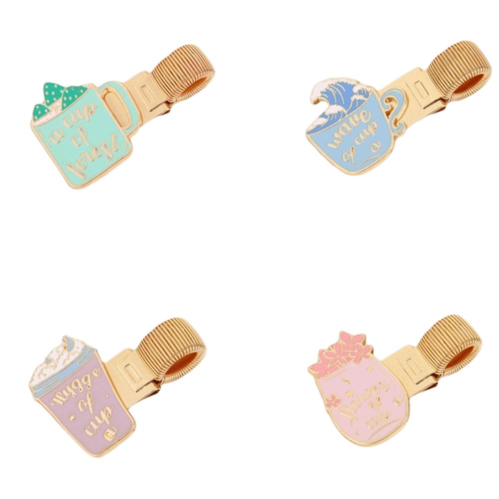 Cartoon Pen Clip Retro Paper Fix Clips Portable Notebook Clip School