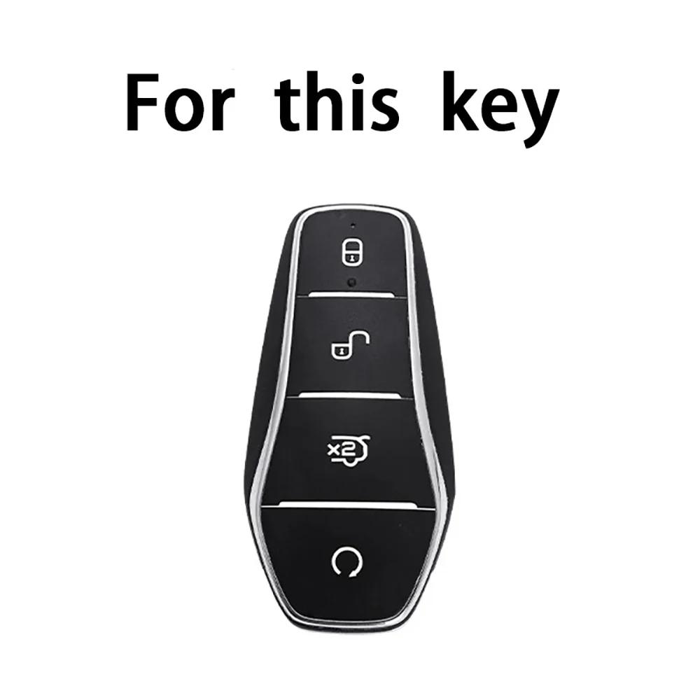 Крышка-чехол из ABS-карбона для брелока автомобиля Byd Song Plus Atto 3 Han Ev Tang Dm Qin Seal Dolphin