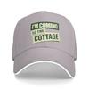 I'm Coming to The Cottage Sun Baseball Cap Summer Women  Print Hip Hop Hats Sun-Proof y2k Funny Running Hippie Snapback Cap