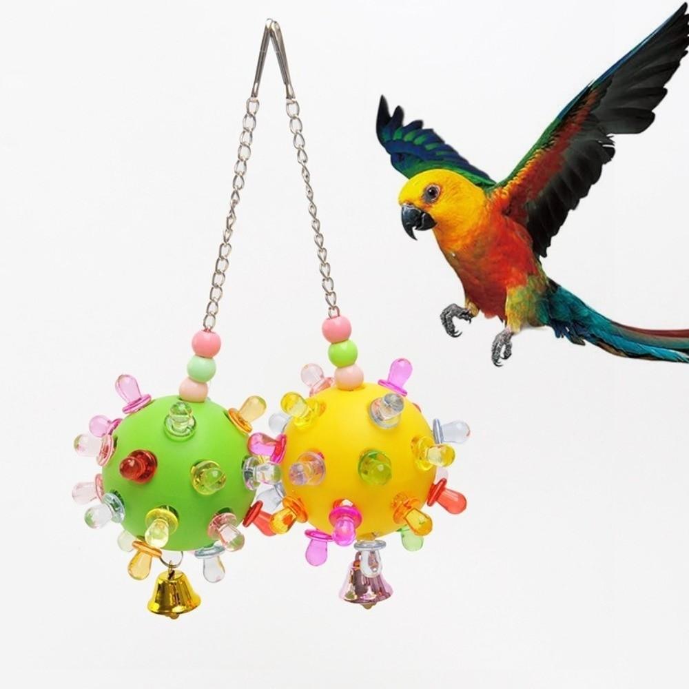 Plastic Bird Cage Toy Detachable Parrots Chew Swing Interactive Pet Bird Bites Toy Beak Exercise