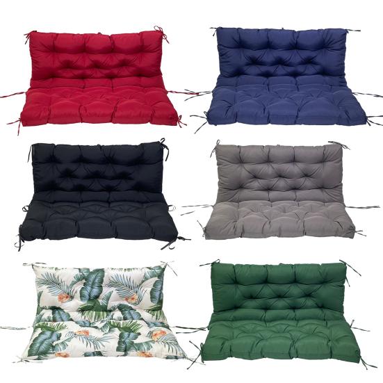 Подушка для подвесного кресла со спинкой 45691-местная подушка для сиденья садовой скамьи с завязками