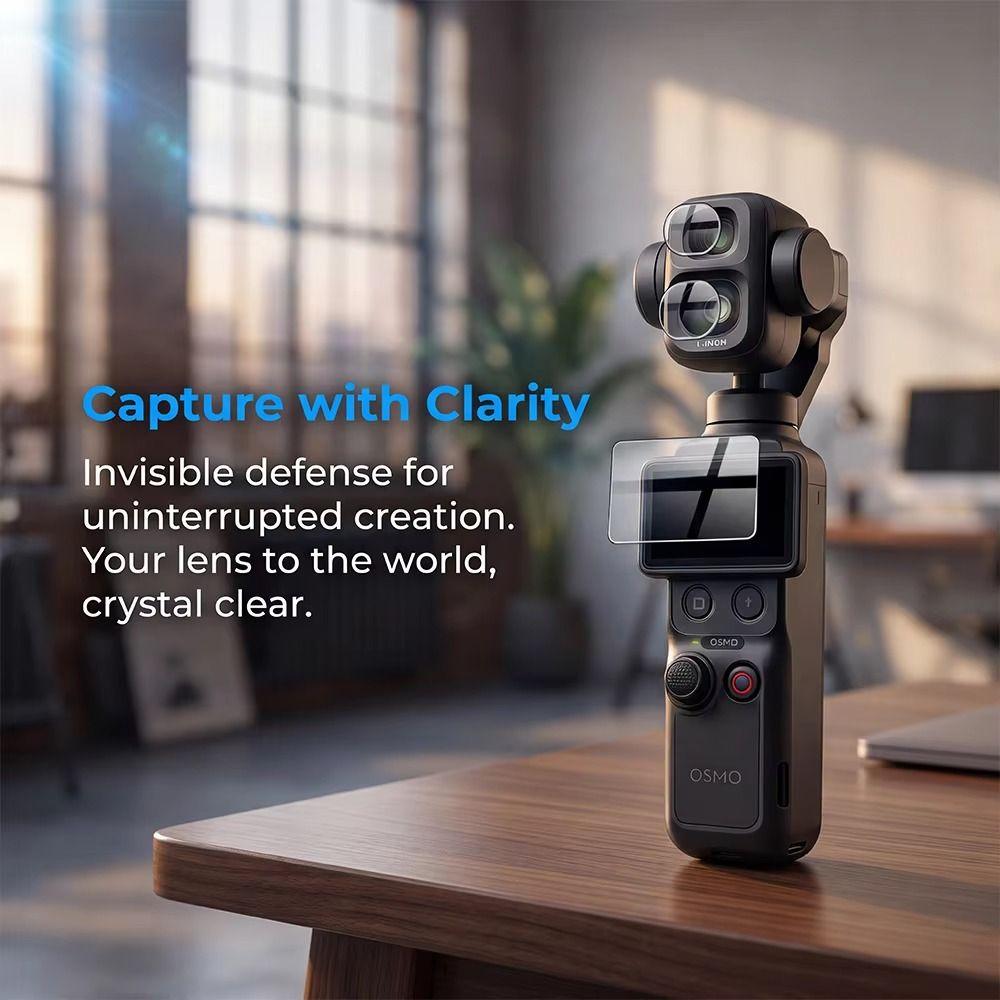 Закаленное Стекло Защитные Пленки HD для Объектива Камеры Gimbal DJI Osmo Pocket 4P
